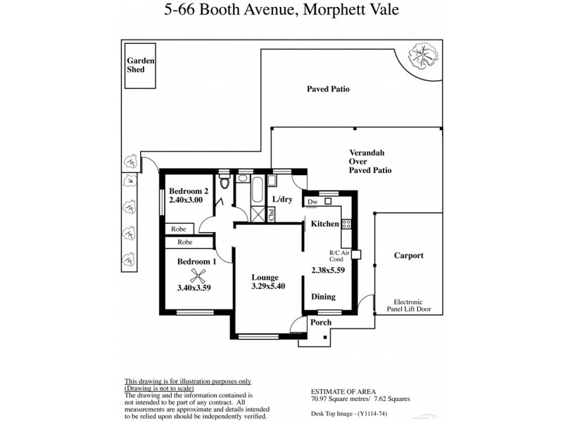 U5-66 Booth Avenue, Morphett Vale SA 5162 Floorplan