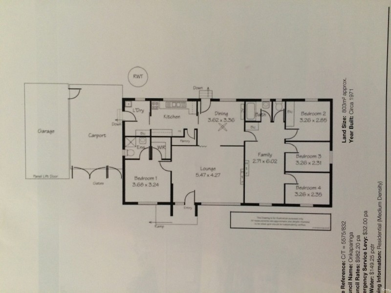 3 Gerard Street, Christie Downs SA 5164 Floorplan
