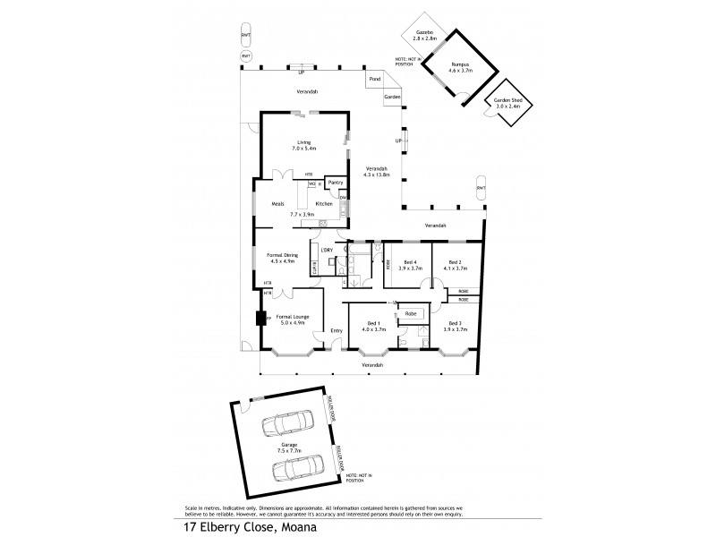 17 Elberry Close, Moana SA 5169 Floorplan