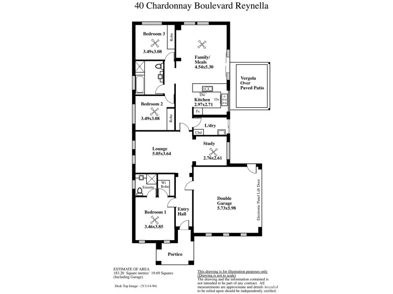 40 Chardonnay Boulevard, Reynella SA 5161 Floorplan