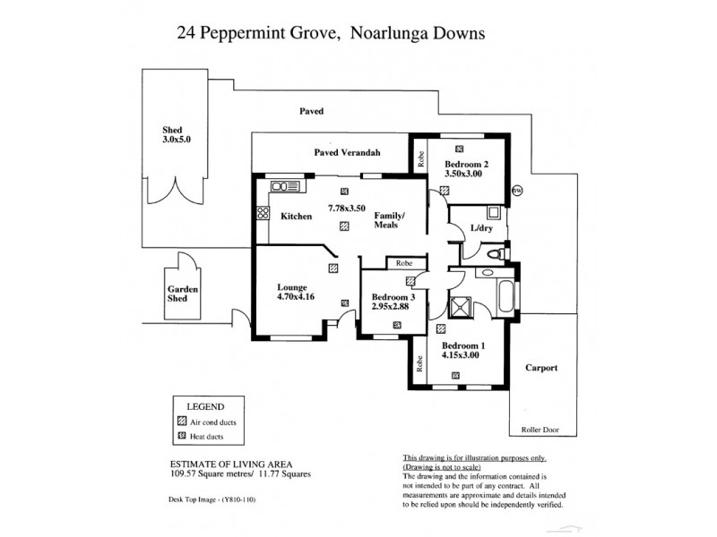 24 Peppermint Grove, Noarlunga Downs SA 5168 Floorplan