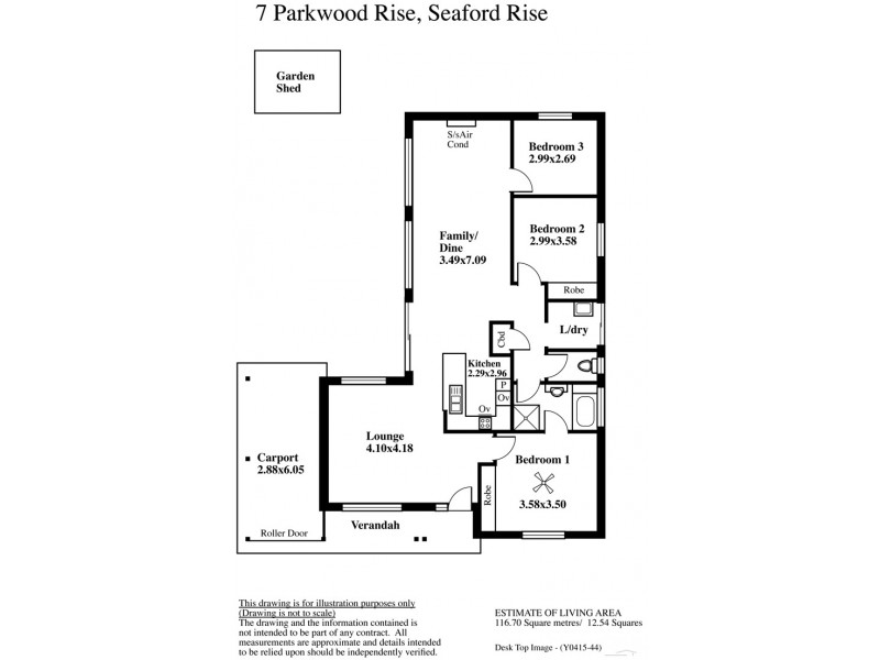 7 Parkwood Rise, Seaford Rise SA 5169 Floorplan