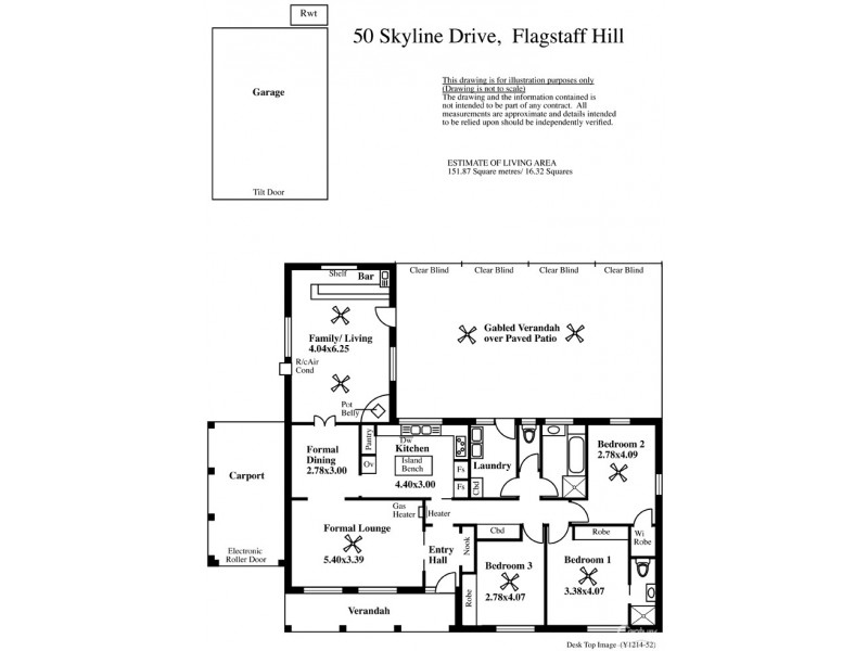 50 Skyline Drive, Flagstaff Hill SA 5159 Floorplan
