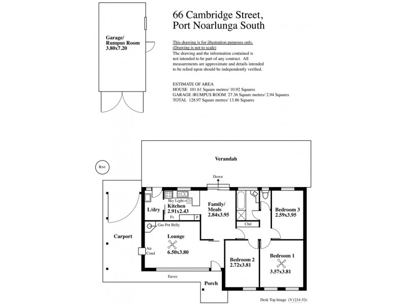 66 Cambridge Street, Port Noarlunga South SA 5167 Floorplan