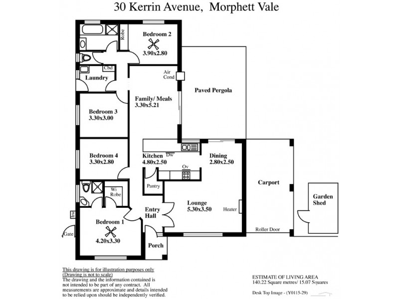 30 Kerrin Avenue, Morphett Vale SA 5162 Floorplan