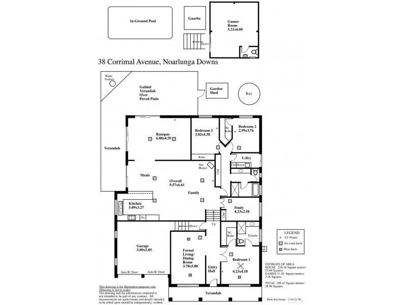 38 Corrimal Avenue, Noarlunga Downs SA 5168 Floorplan