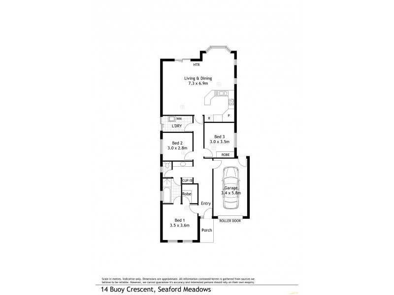 14 Buoy Crescent, Seaford Meadows SA 5169 Floorplan