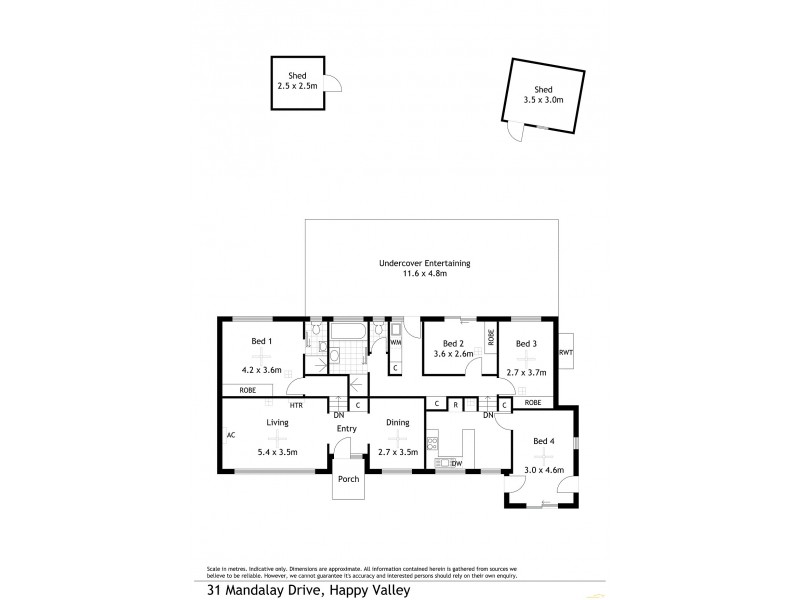 31 Mandalay Drive, Happy Valley SA 5159 Floorplan