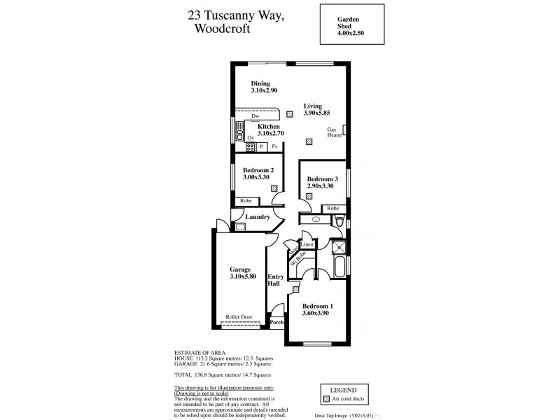 23 Tuscanny Way, Woodcroft SA 5162 Floorplan