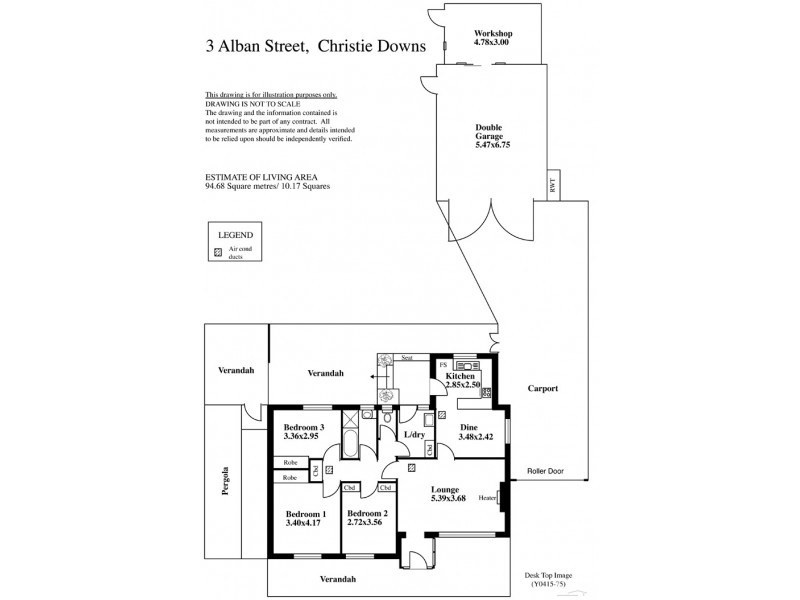 3 Alban Street, Christie Downs SA 5164 Floorplan