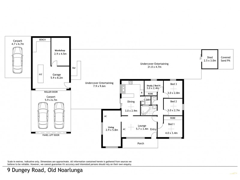 9 Dungey Road, Old Noarlunga SA 5168 Floorplan