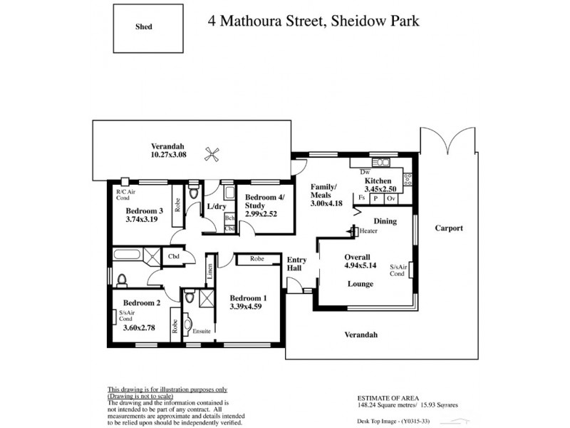 4 Mathoura Street, Sheidow Park SA 5158 Floorplan