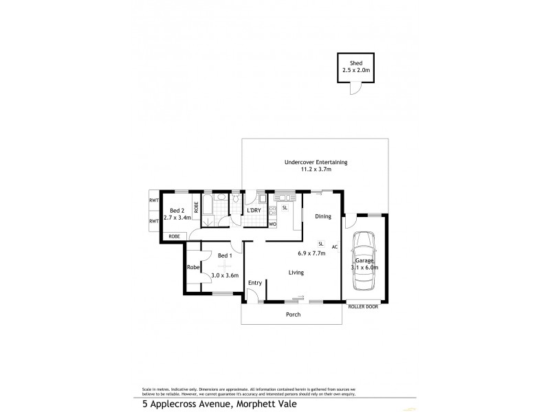 5 Applecross Avenue, Morphett Vale SA 5162 Floorplan