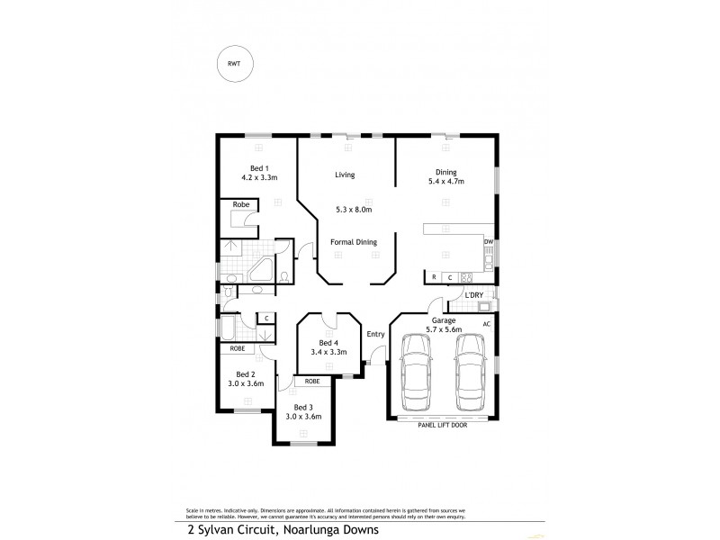 2 Sylvan Circuit, Noarlunga Downs SA 5168 Floorplan