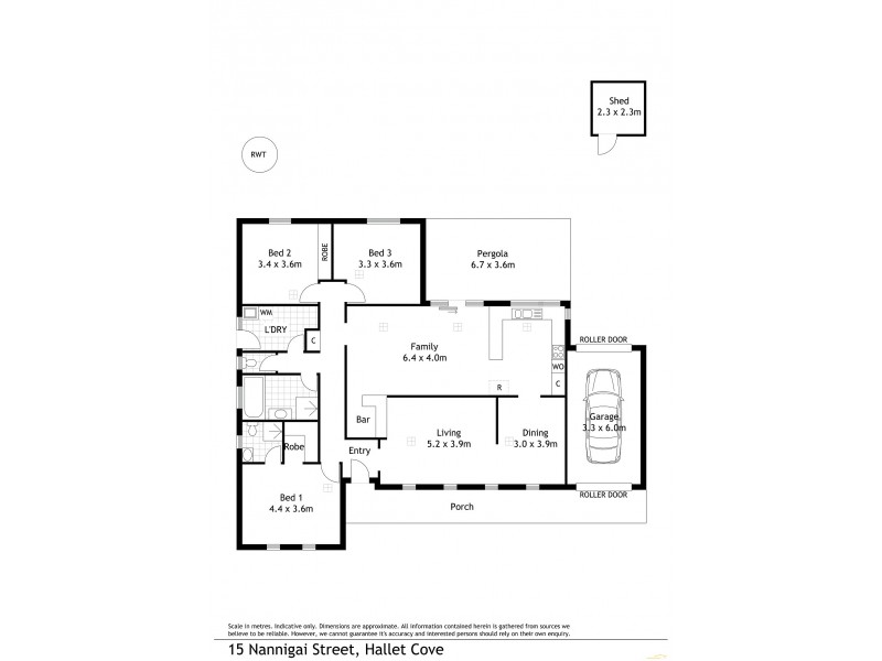 15 Nannigai Drive, Hallett Cove SA 5158 Floorplan