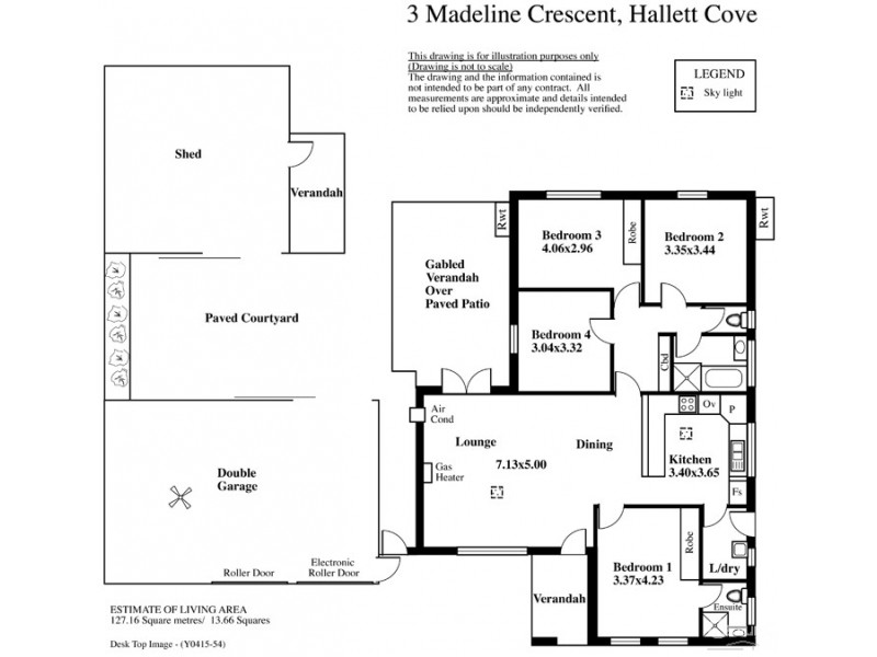 3 Madeline Crescent, Hallett Cove SA 5158 Floorplan