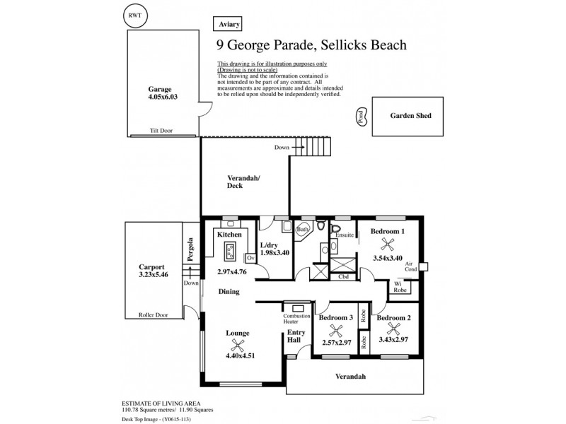 9 George Parade, Sellicks Beach SA 5174 Floorplan
