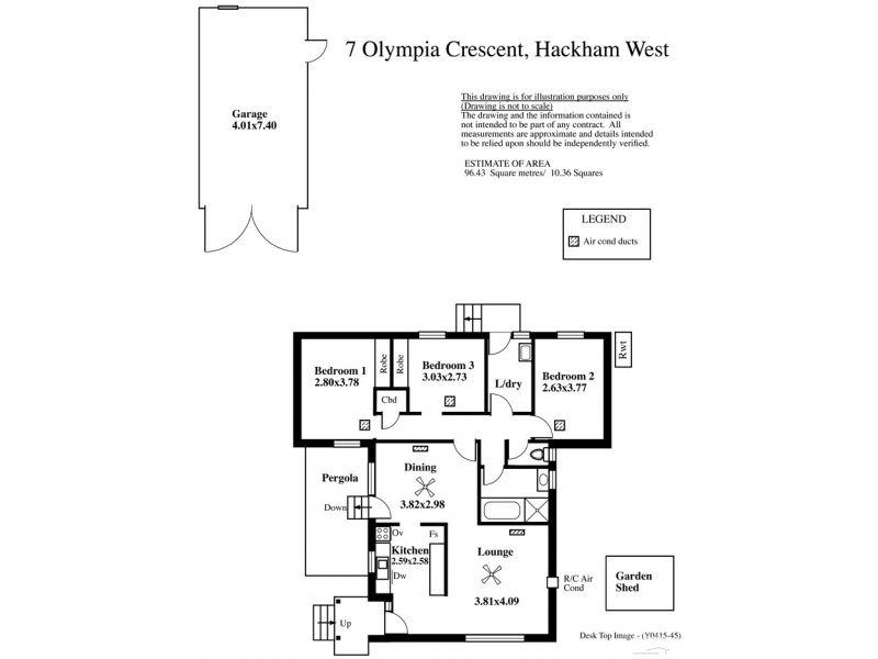 7 Olympia Crescent, Hackham West SA 5163 Floorplan