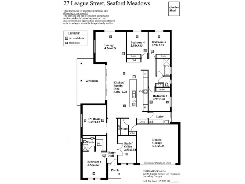 27 League Street, Seaford Meadows SA 5169 Floorplan