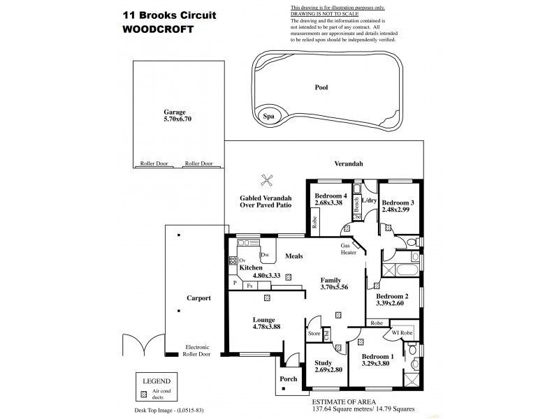 11 Brooks Circuit, Woodcroft SA 5162 Floorplan