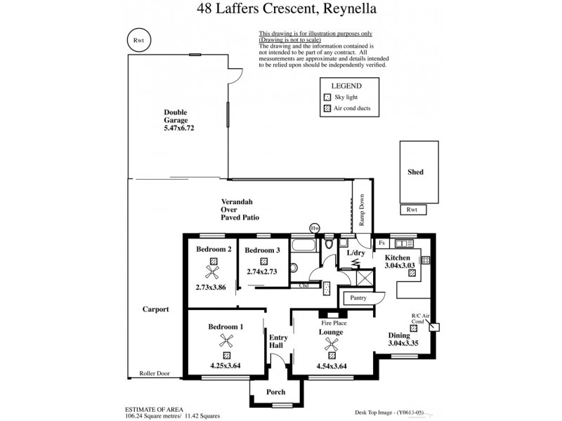 48 Laffers Crescent, Reynella SA 5161 Floorplan