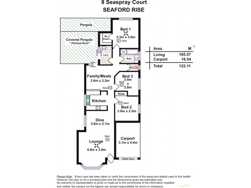 8 Seaspray Court, Seaford Rise SA 5169 Floorplan