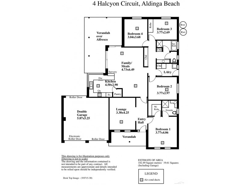 4 Halcyon Circuit, Aldinga Beach SA 5173 Floorplan
