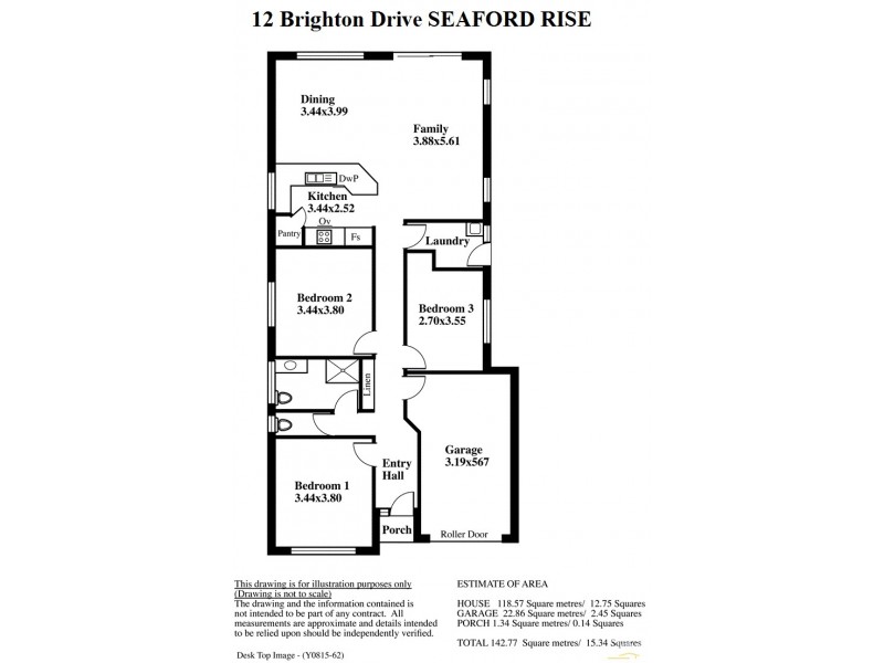 12 Brighton Drive, Seaford Rise SA 5169 Floorplan