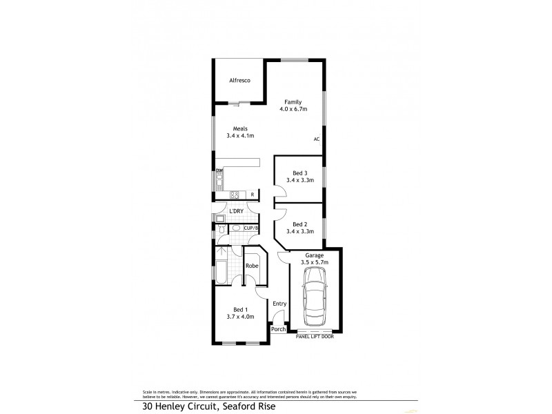 30 Henley Circuit, Seaford Rise SA 5169 Floorplan