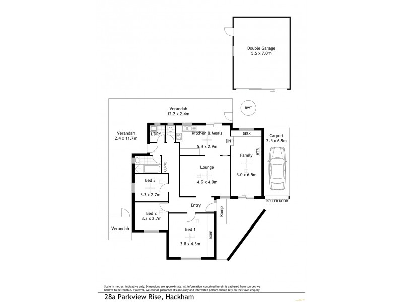 28A Parkview Rise, Hackham SA 5163 Floorplan