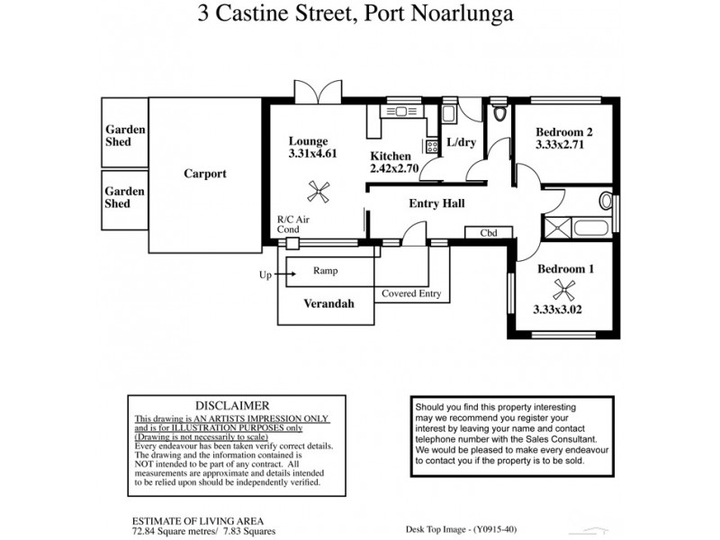 3 Castine Street, Port Noarlunga SA 5167 Floorplan