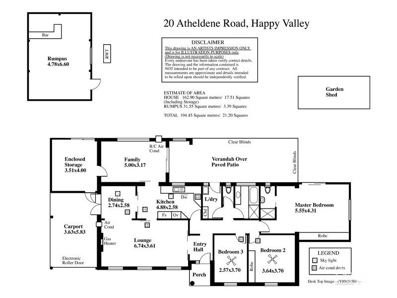 20 Atheldene Road, Happy Valley SA 5159 Floorplan