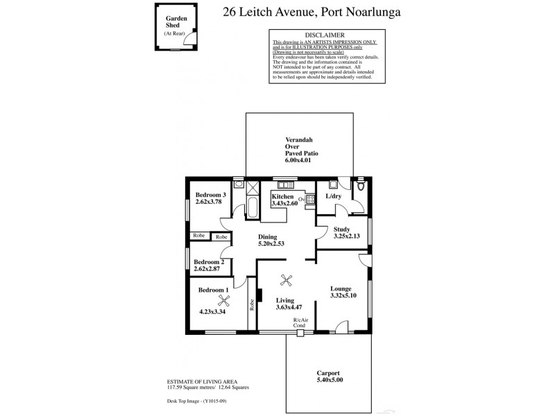 26 Leitch Avenue, Port Noarlunga SA 5167 Floorplan