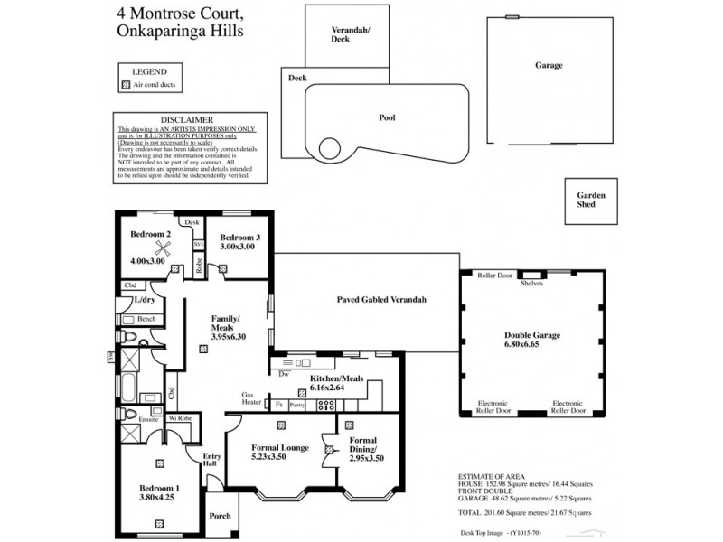 4  Montrose Court, Onkaparinga Hills SA 5163 Floorplan
