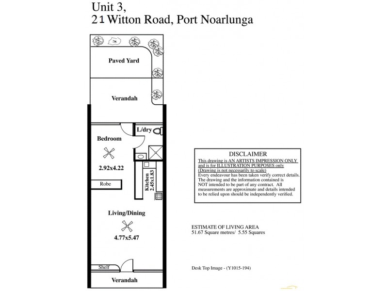 3/21 Witton Road, Port Noarlunga SA 5167 Floorplan