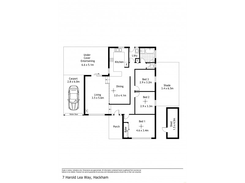 7 Harold Lea Way, Hackham SA 5163 Floorplan