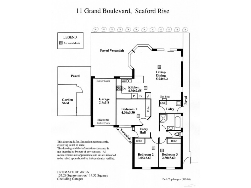 11 Grand Boulevard, Seaford Rise SA 5169 Floorplan