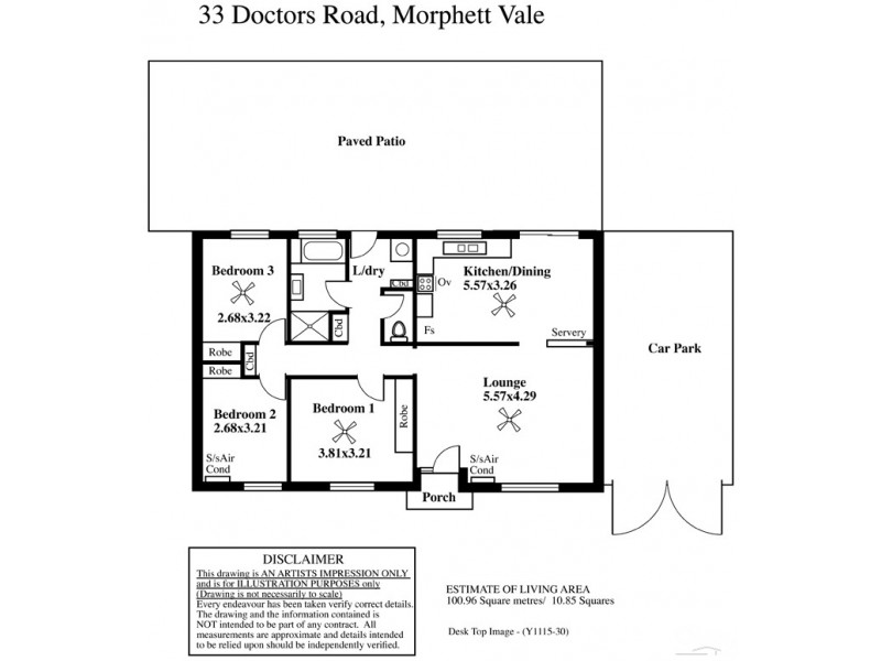 33 Doctors Road, Morphett Vale SA 5162 Floorplan