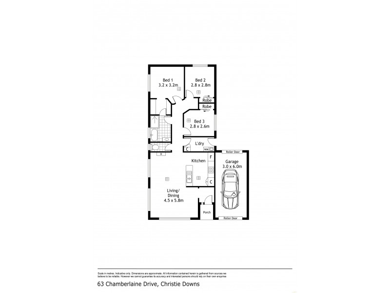 63 Chamberlain Drive, Christie Downs SA 5164 Floorplan