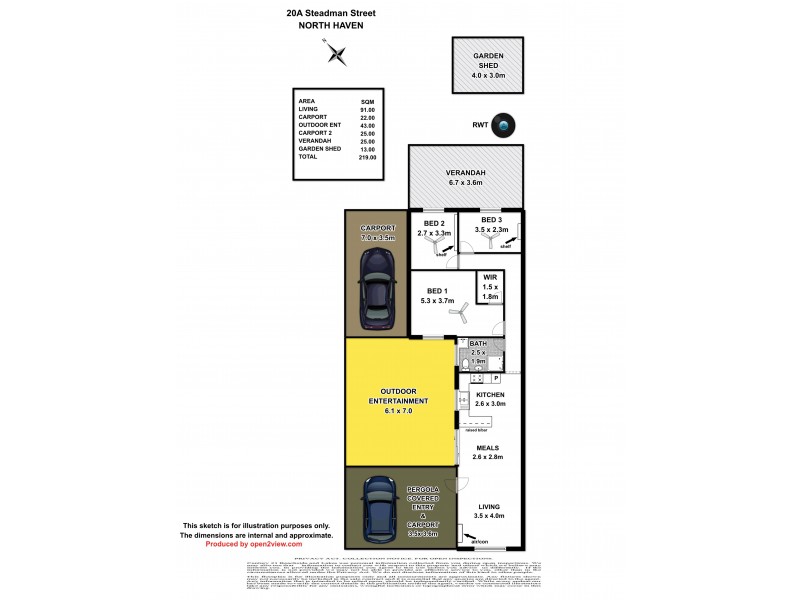 20A Steadman Street, North Haven SA 5018 Floorplan