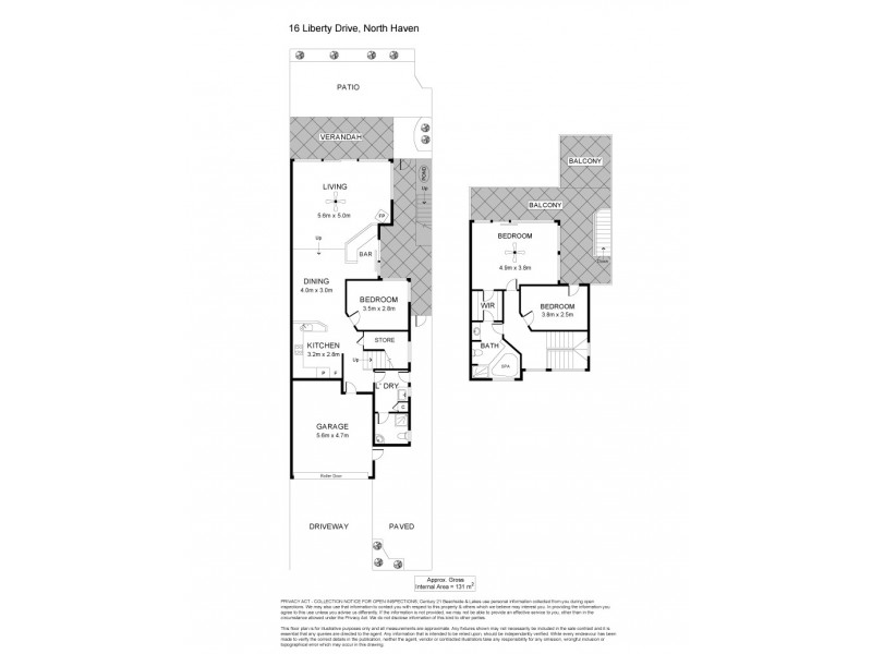 16 Liberty Avenue, North Haven SA 5018 Floorplan