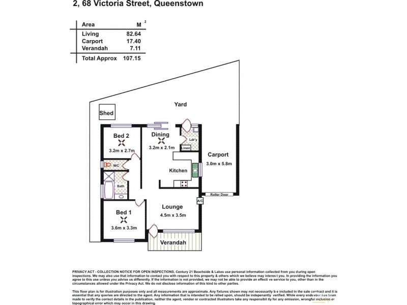 2/68 Victoria Street, Queenstown SA 5014 Floorplan