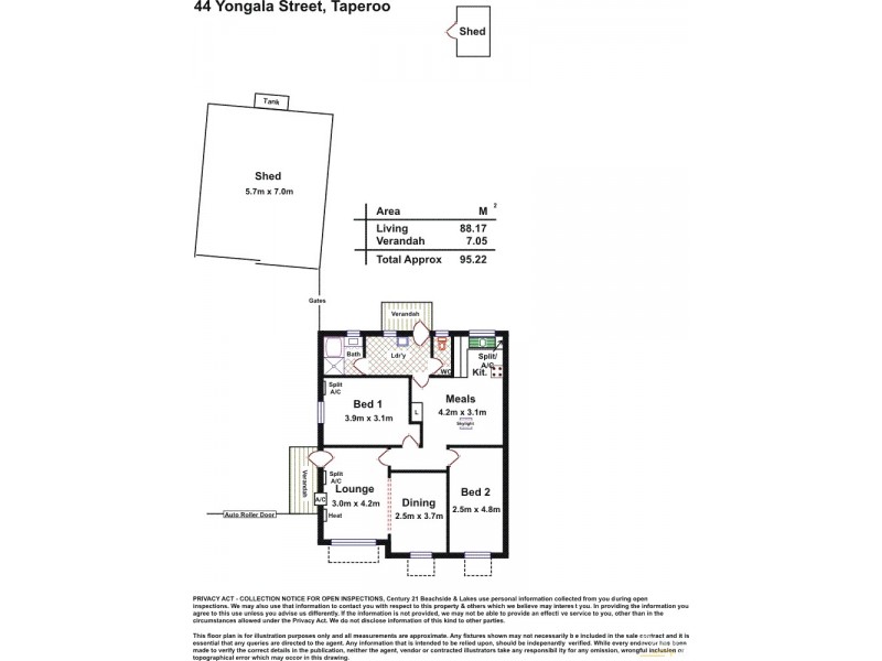 44 Yongala Street, Taperoo SA 5017 Floorplan