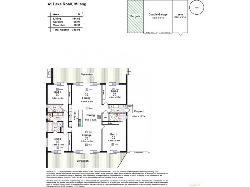 41 Lake Road, Milang SA 5256 Floorplan