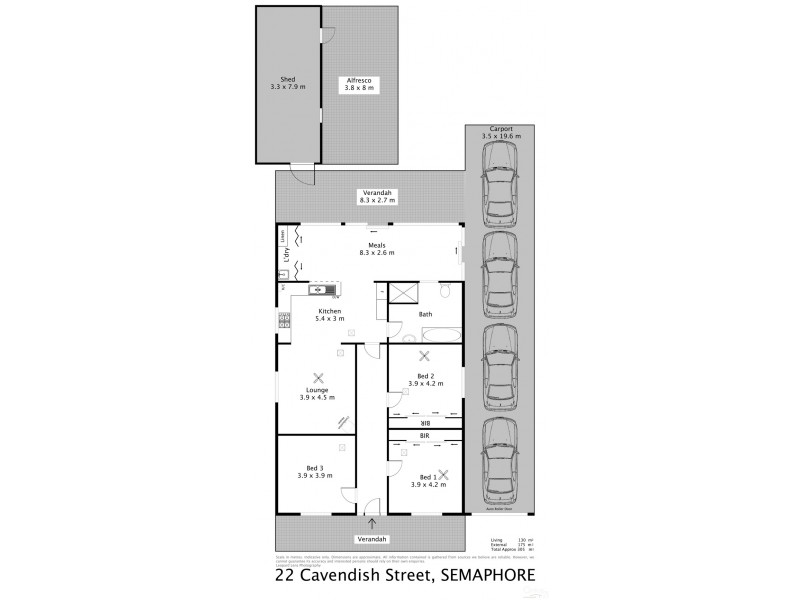 22 Cavendish Street, Semaphore SA 5019 Floorplan