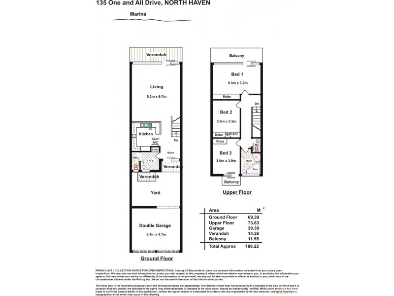 135 One & All Drive, North Haven SA 5018 Floorplan