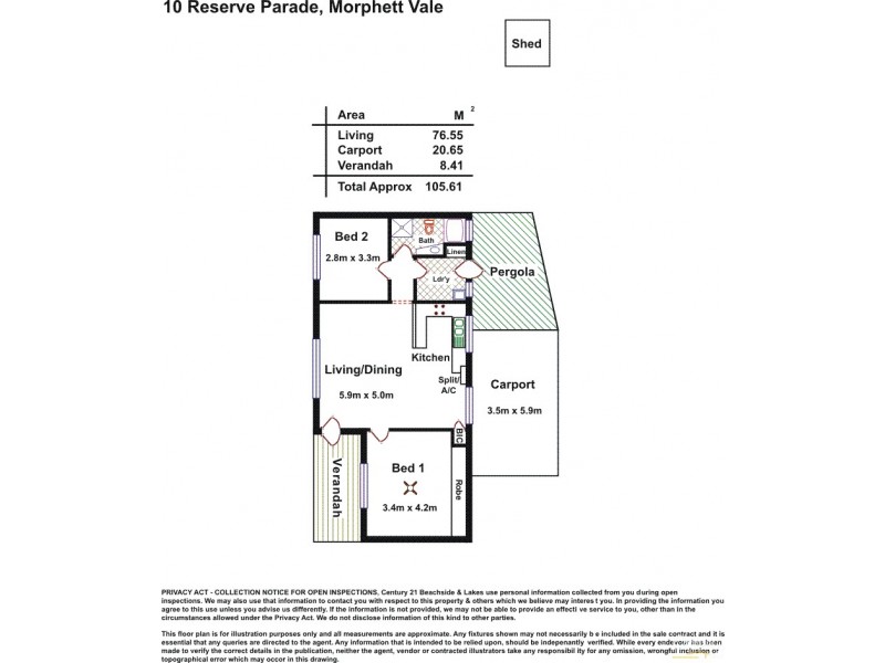 10  Reserve Parade, Morphett Vale SA 5162 Floorplan