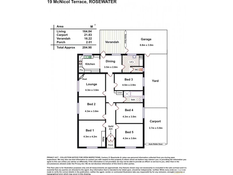 19 McNicol Terrace, Rosewater SA 5013 Floorplan
