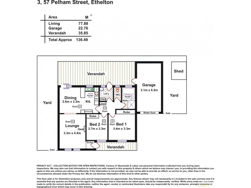 3/57 Pelham Street, Ethelton SA 5015 Floorplan