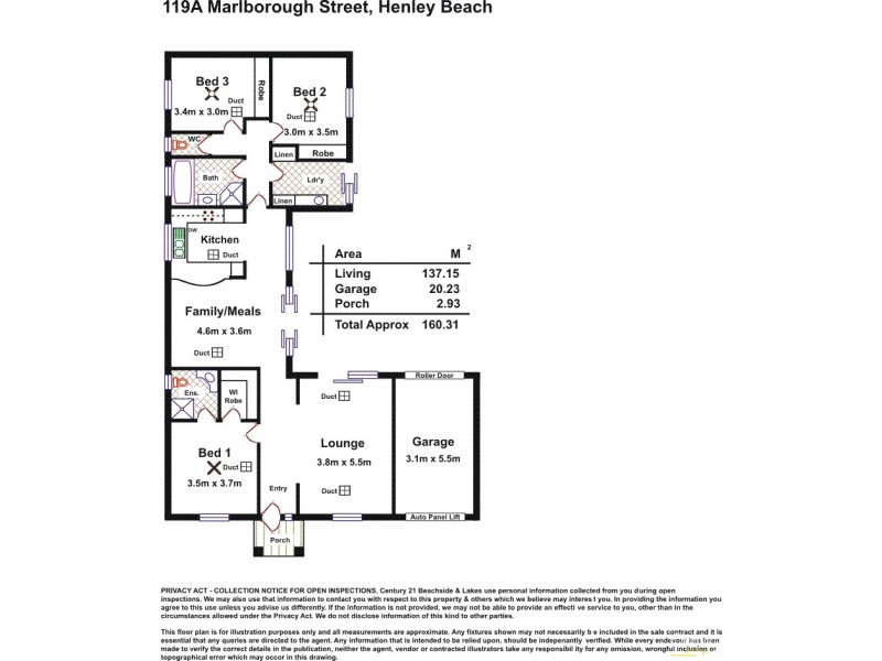 119A Marlborough Street, Henley Beach SA 5022 Floorplan